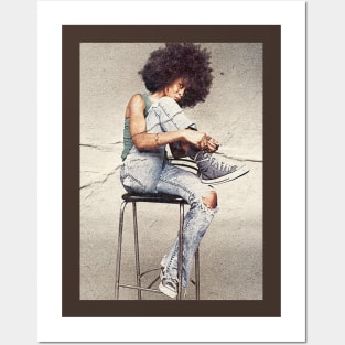 VINTAGE ERYKAH STYLE Posters and Art